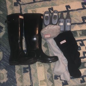 Original Tall Gloss Hunter + 2 pair liners